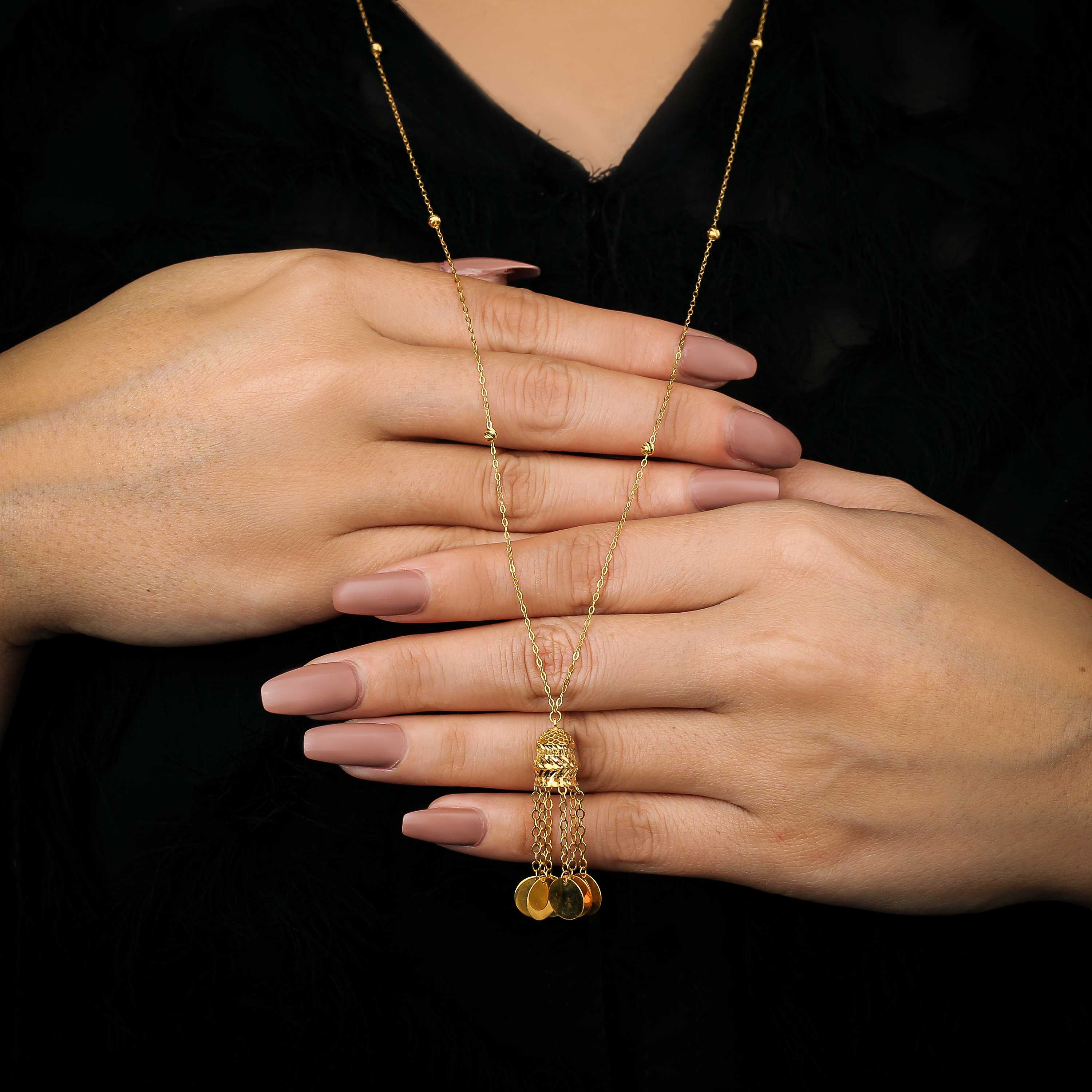 21 karat gold necklace, Turkish made - (H-0572)